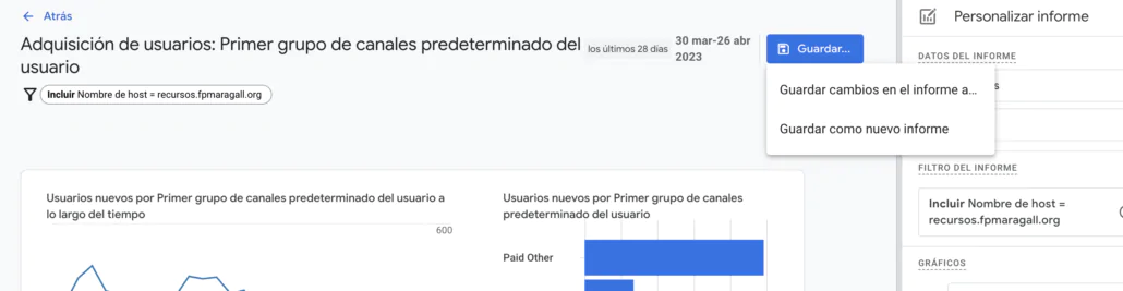 Crear Vistas en Google Analytics 4